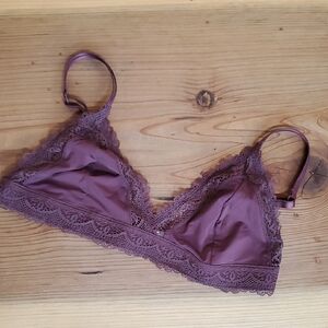 Auden Lace Trim Bralette - Purple Large